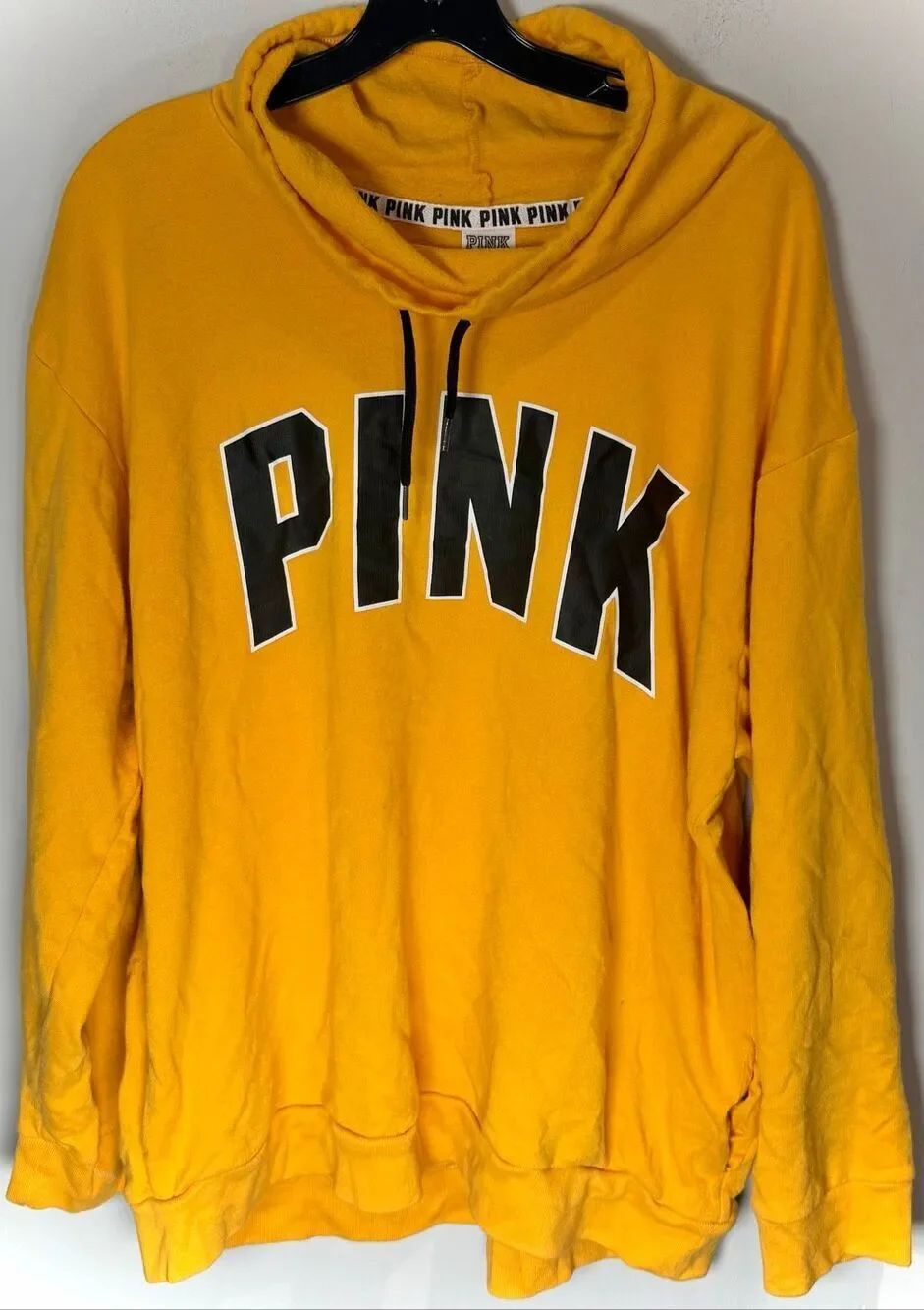Pink yellow hooded sweatshirt size XL